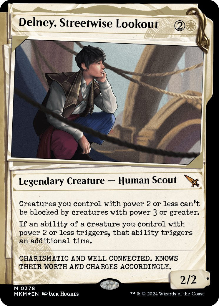 Delney, Streetwise Lookout (Showcase) (Invisible Ink) [Murders at Karlov Manor] - Magic: The Gathering - Card Brawlers | Quebec | Canada |
