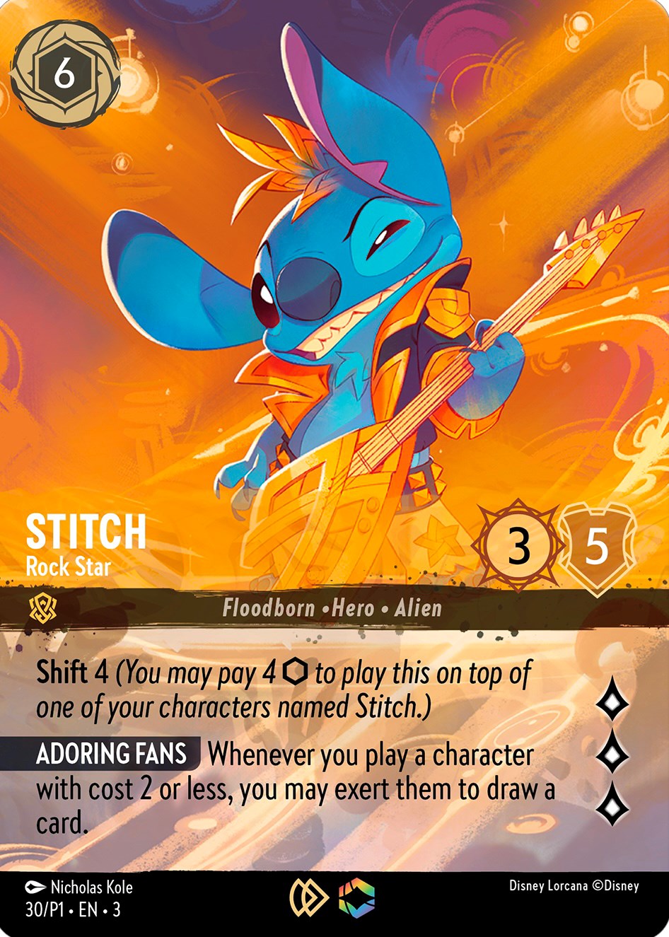 Stitch - Rock Star (Store Championship) (30) [Promo Cards] - Disney - Card Brawlers | Quebec | Canada |