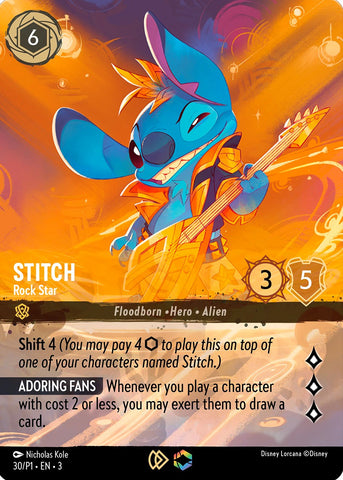 Stitch - Rock Star (Store Championship) (30) [Promo Cards]