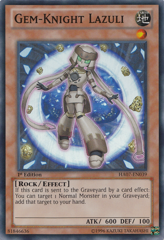 Gem-Knight Lazuli [HA07-EN039] Super Rare - Yu-Gi-Oh! - Card Brawlers | Quebec | Canada |