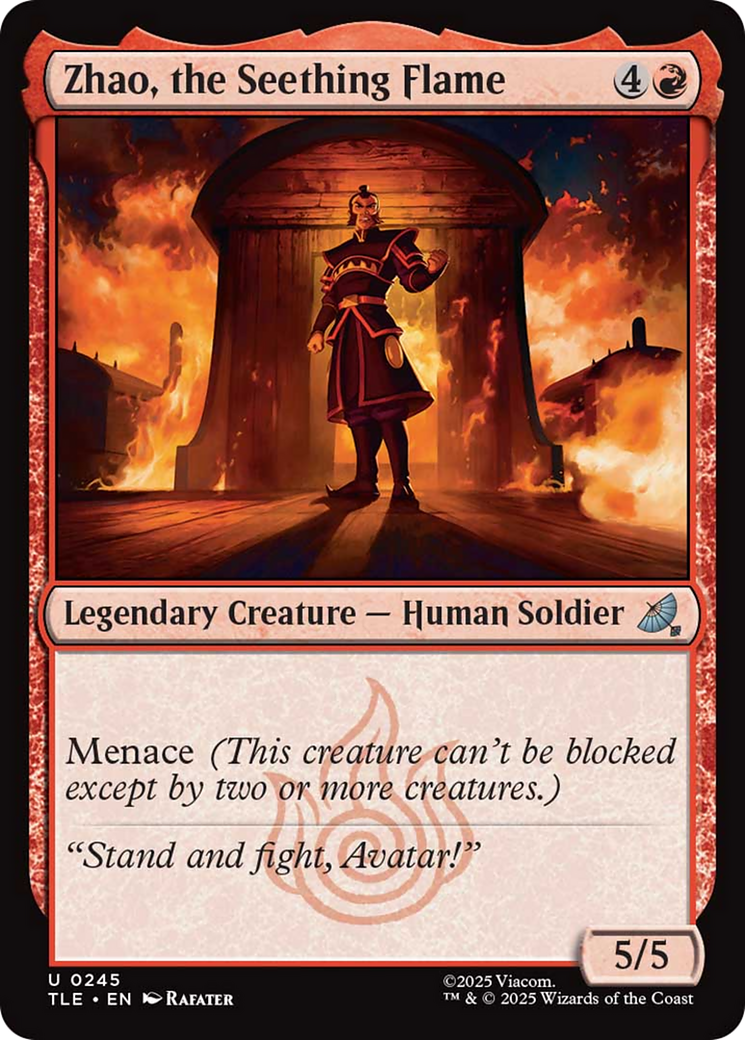 Zhao, the Seething Flame [Avatar: The Last Airbender: Eternal-Legal] - Magic: The Gathering - Card Brawlers | Quebec | Canada |