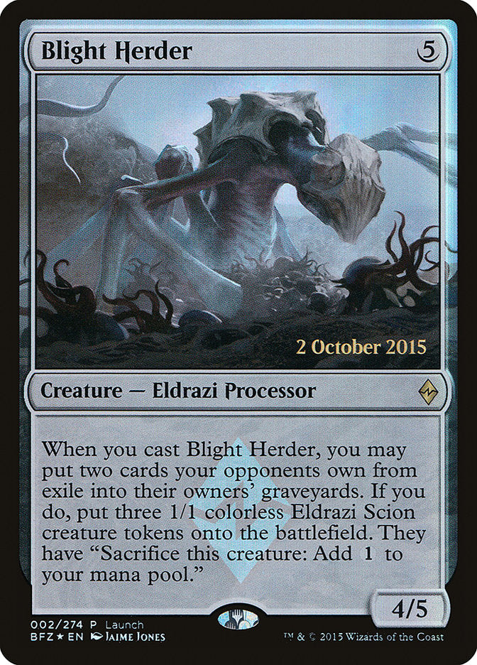 Blight Herder (Launch) [Battle for Zendikar Promos] - Magic: The Gathering - Card Brawlers | Quebec | Canada |
