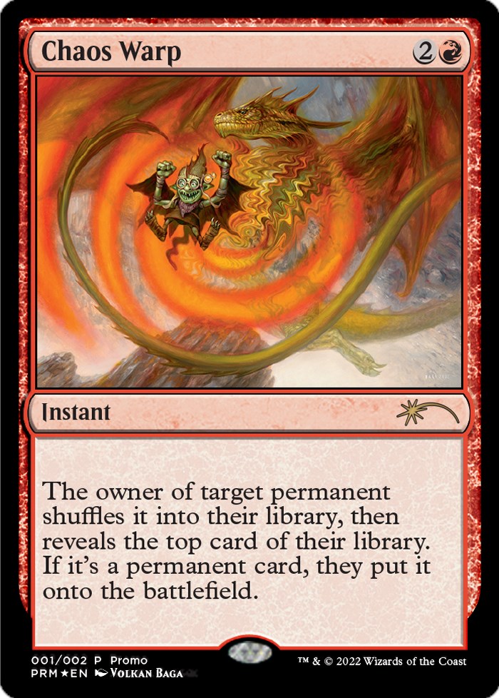 Chaos Warp [Wizards Play Network 2024] - Magic: The Gathering - Card Brawlers | Quebec | Canada |