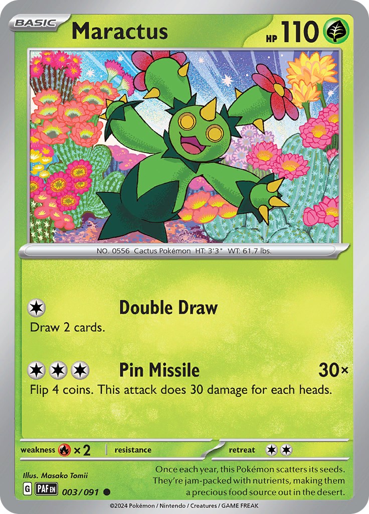 Maractus (003/091) [Scarlet & Violet: Paldean Fates] - Pokémon - Card Brawlers | Quebec | Canada |