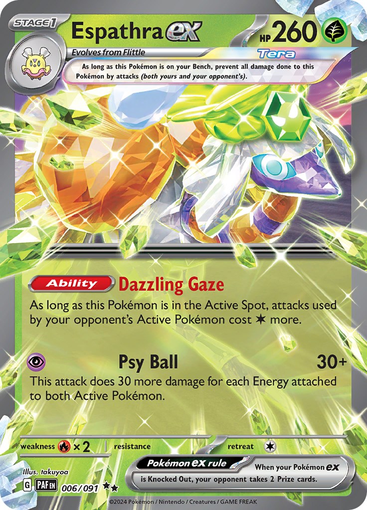 Espathra ex (006/091) [Scarlet & Violet: Paldean Fates] - Pokémon - Card Brawlers | Quebec | Canada |