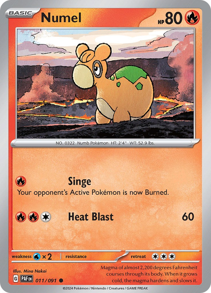 Numel (011/091) [Scarlet & Violet: Paldean Fates] - Pokémon - Card Brawlers | Quebec | Canada |