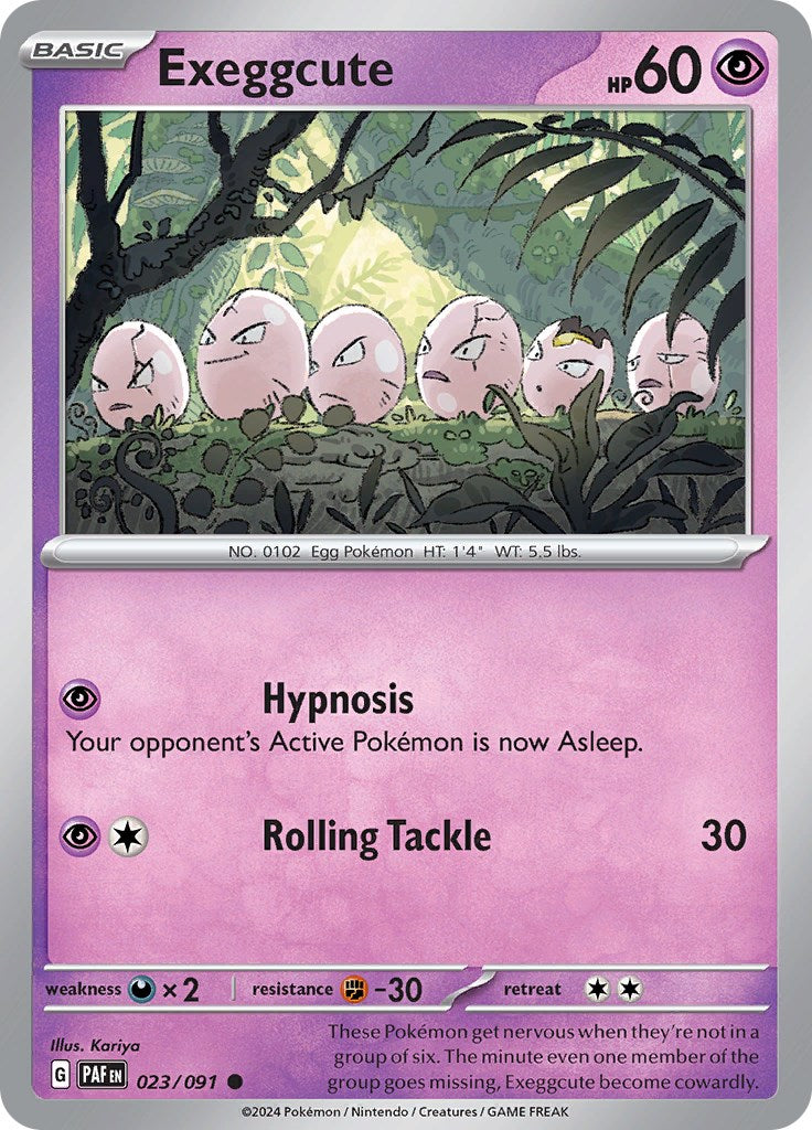 Exeggcute (023/091) [Scarlet & Violet: Paldean Fates] - Pokémon - Card Brawlers | Quebec | Canada |
