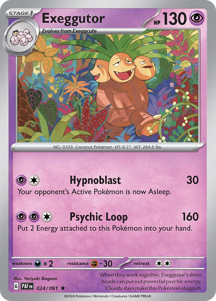 Exeggutor (024/091) [Scarlet & Violet: Paldean Fates] - Pokémon - Card Brawlers | Quebec | Canada |