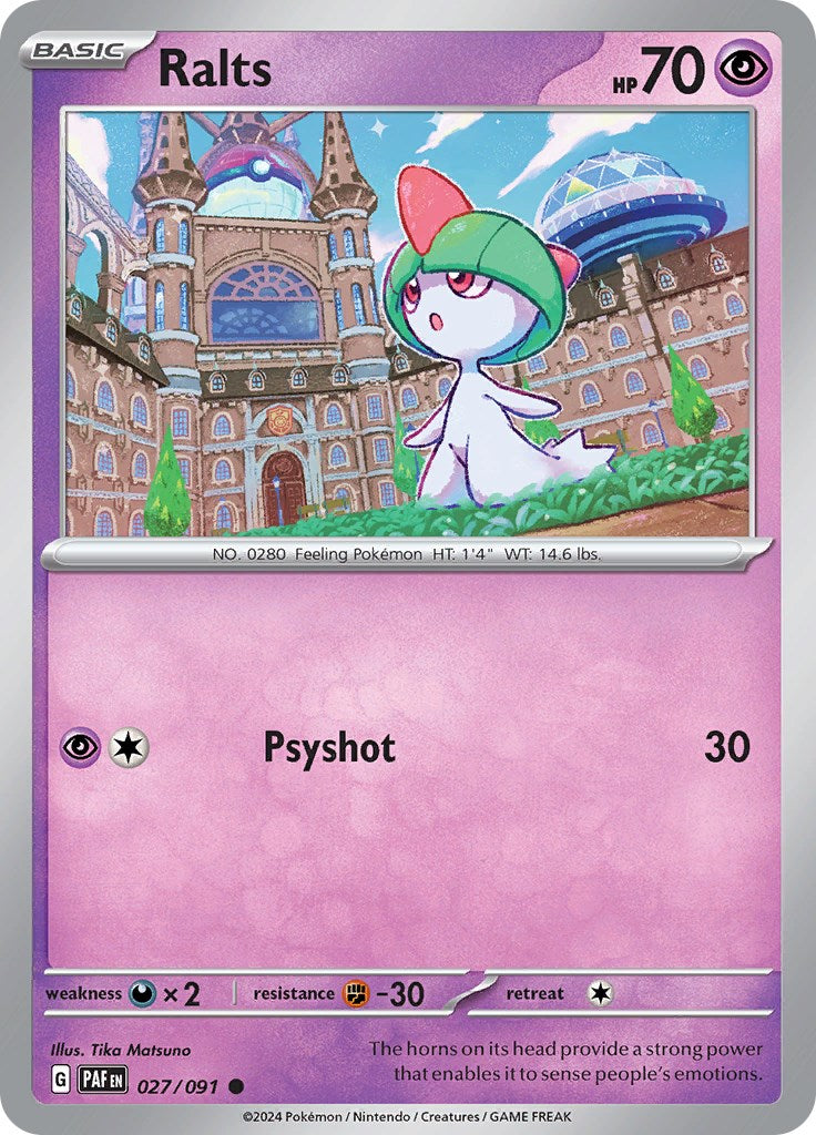Ralts (027/091) [Scarlet & Violet: Paldean Fates] - Pokémon - Card Brawlers | Quebec | Canada |