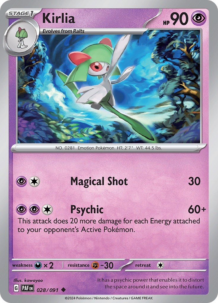Kirlia (028/091) [Scarlet & Violet: Paldean Fates] - Pokémon - Card Brawlers | Quebec | Canada |