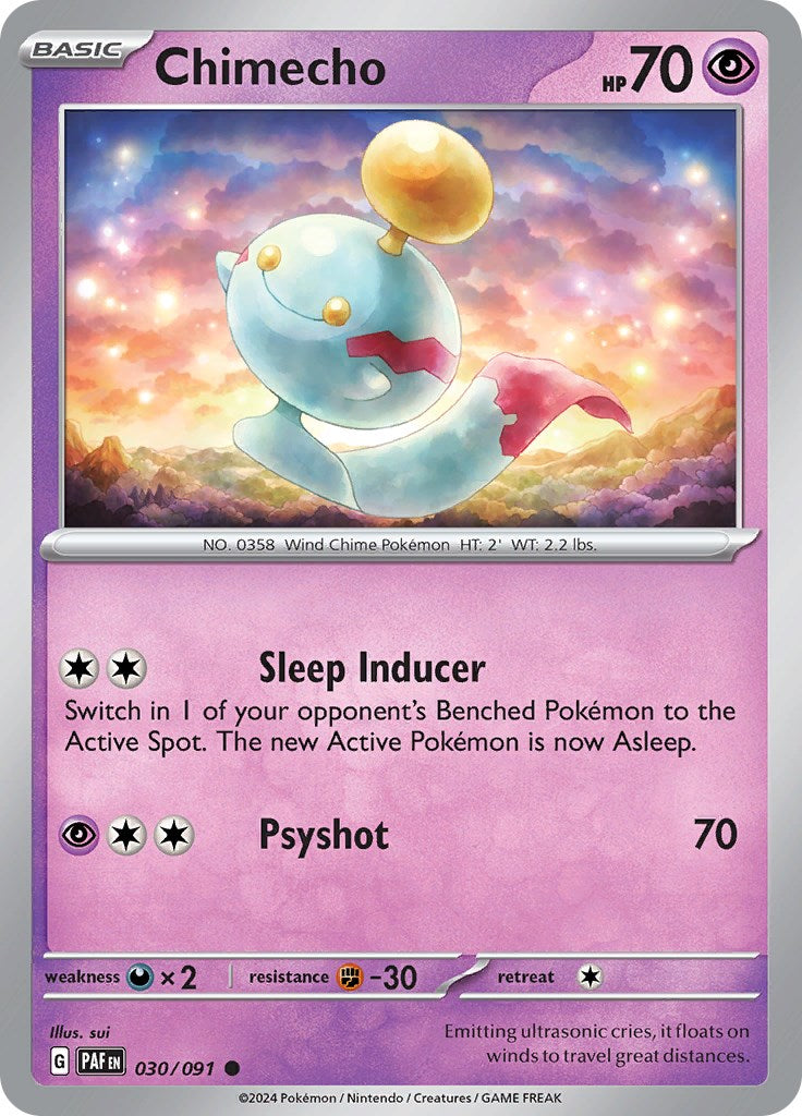Chimecho (030/091) [Scarlet & Violet: Paldean Fates] - Pokémon - Card Brawlers | Quebec | Canada |