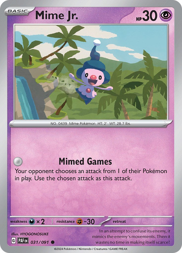 Mime Jr. (031/091) [Scarlet & Violet: Paldean Fates] - Pokémon - Card Brawlers | Quebec | Canada |