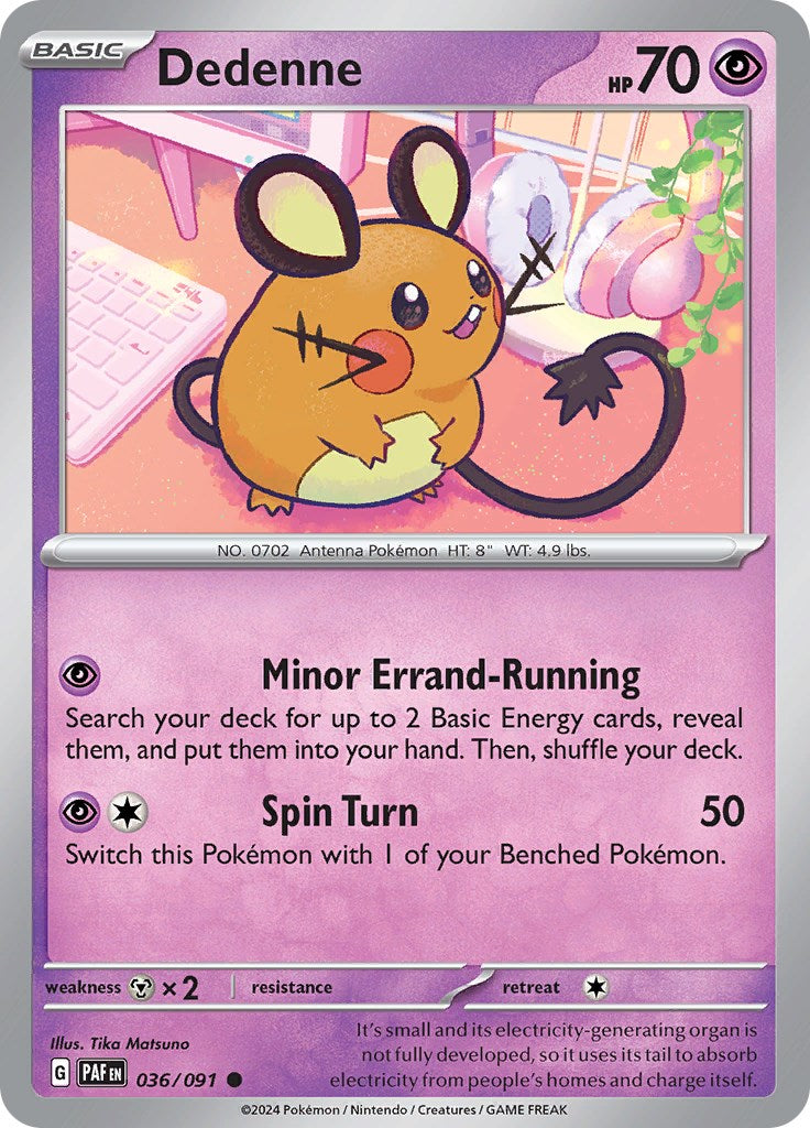 Dedenne (036/091) [Scarlet & Violet: Paldean Fates] - Pokémon - Card Brawlers | Quebec | Canada |
