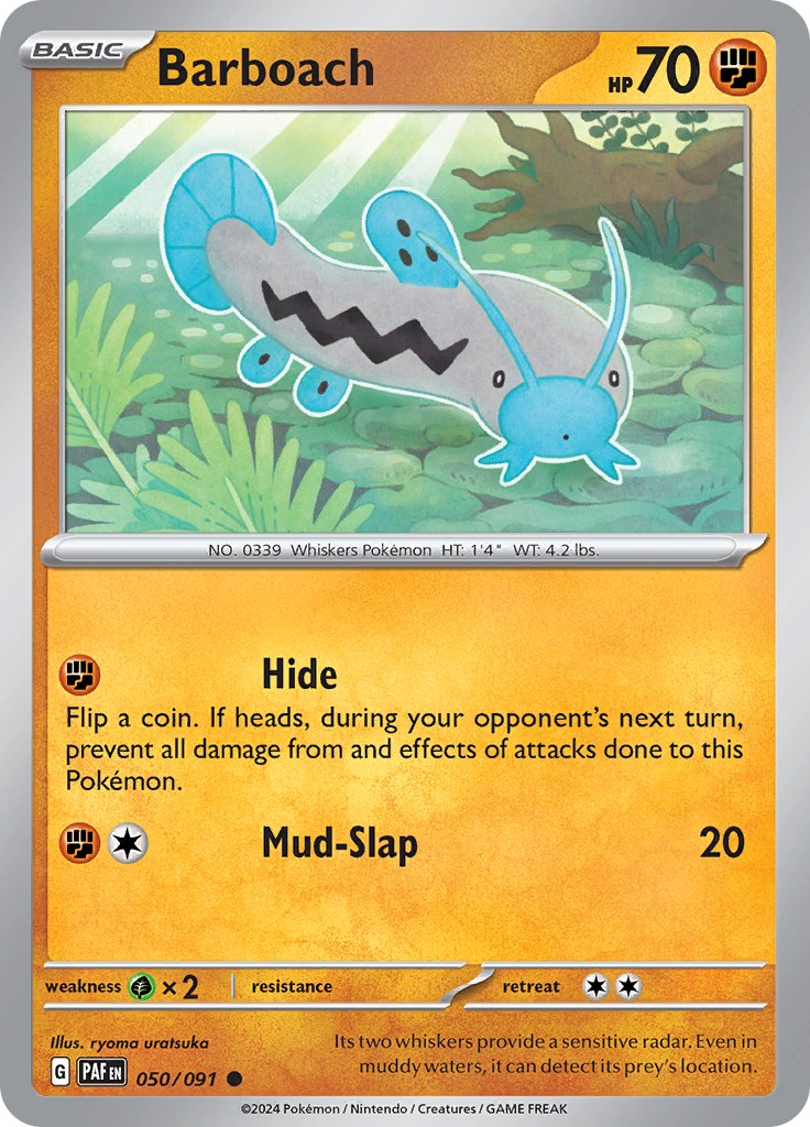 Barboach (050/091) [Scarlet & Violet: Paldean Fates] - Pokémon - Card Brawlers | Quebec | Canada |