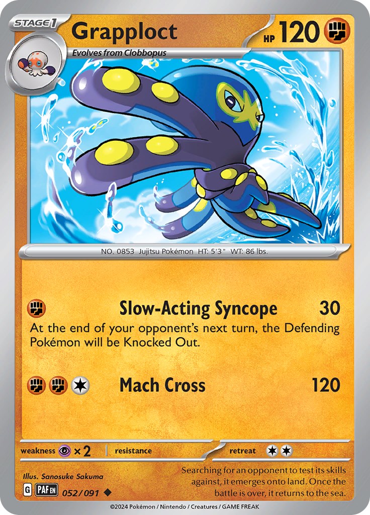 Grapploct (052/091) [Scarlet & Violet: Paldean Fates] - Pokémon - Card Brawlers | Quebec | Canada |