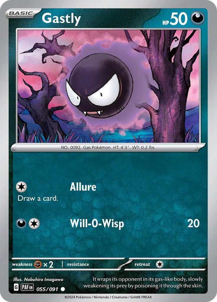 Gastly (055/091) [Scarlet & Violet: Paldean Fates] - Pokémon - Card Brawlers | Quebec | Canada |
