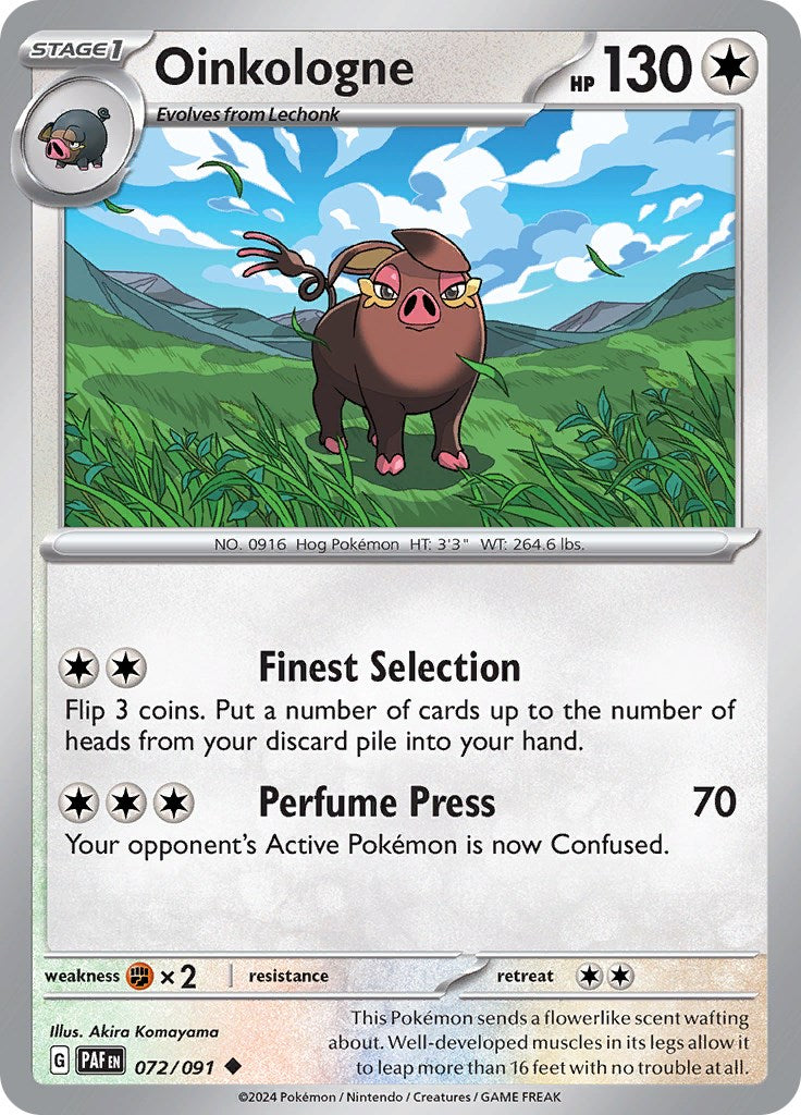 Oinkologne (072/091) [Scarlet & Violet: Paldean Fates] - Pokémon - Card Brawlers | Quebec | Canada |