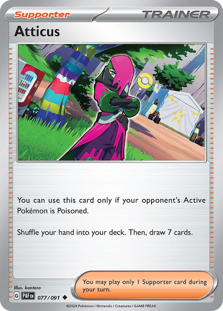 Atticus (077/091) [Scarlet & Violet: Paldean Fates] - Pokémon - Card Brawlers | Quebec | Canada |