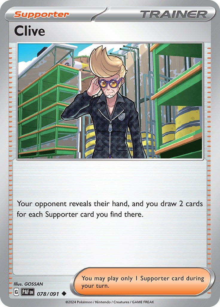 Clive (078/091) [Scarlet & Violet: Paldean Fates] - Pokémon - Card Brawlers | Quebec | Canada |