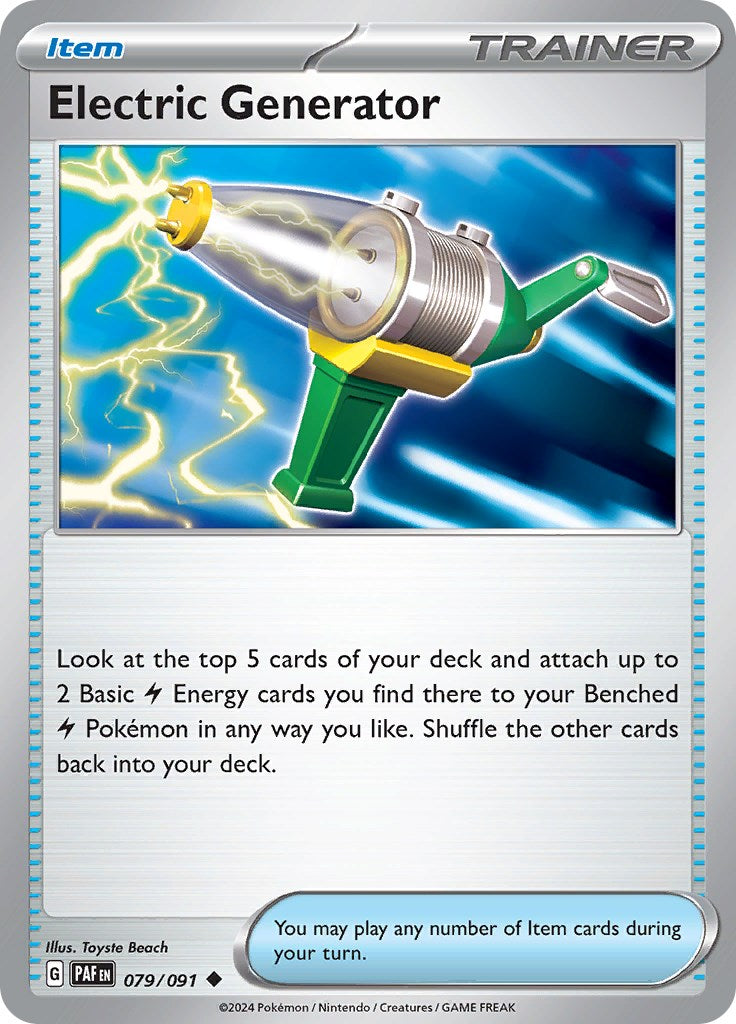 Electric Generator (079/091) [Scarlet & Violet: Paldean Fates] - Pokémon - Card Brawlers | Quebec | Canada |