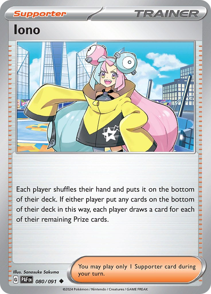 Iono (080/091) [Scarlet & Violet: Paldean Fates] - Pokémon - Card Brawlers | Quebec | Canada |
