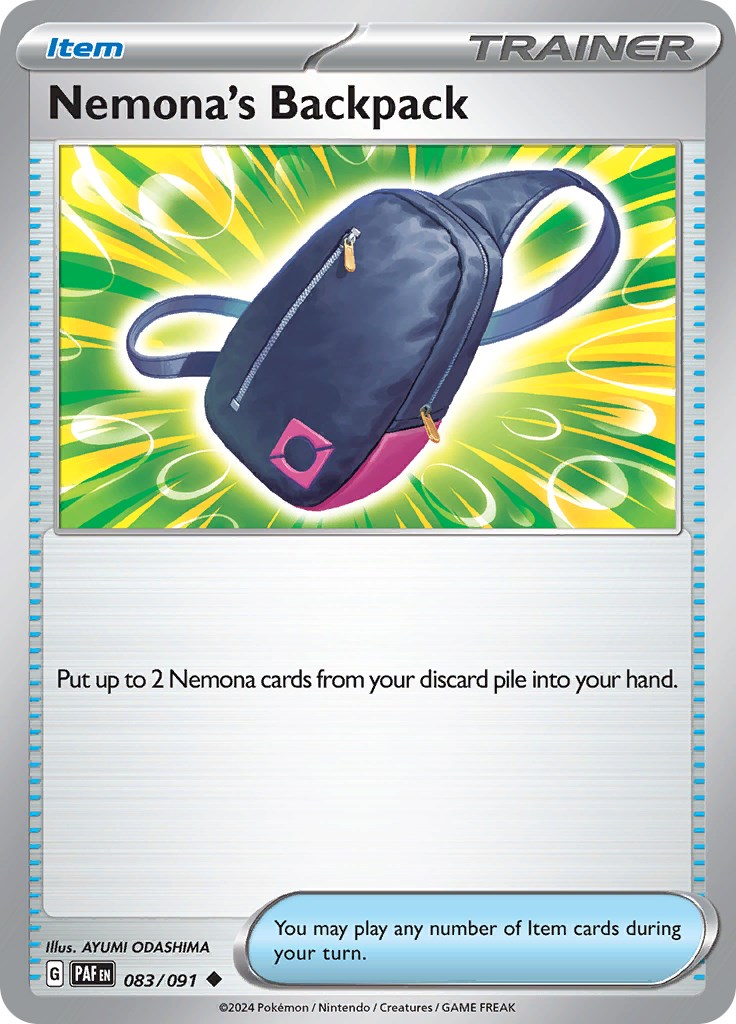 Nemona's Backpack (083/091) [Scarlet & Violet: Paldean Fates] - Pokémon - Card Brawlers | Quebec | Canada |
