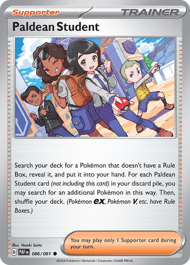 Paldean Student (086/091) [Scarlet & Violet: Paldean Fates] - Pokémon - Card Brawlers | Quebec | Canada |