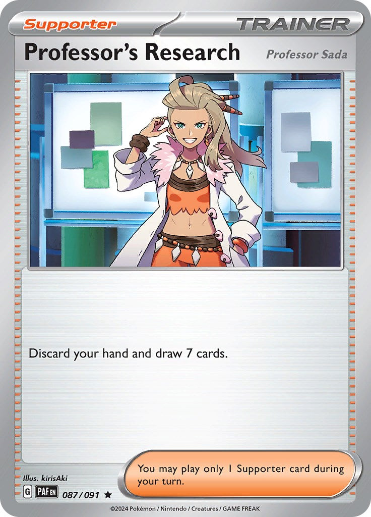 Professor's Research (087/091) [Scarlet & Violet: Paldean Fates] - Pokémon - Card Brawlers | Quebec | Canada |