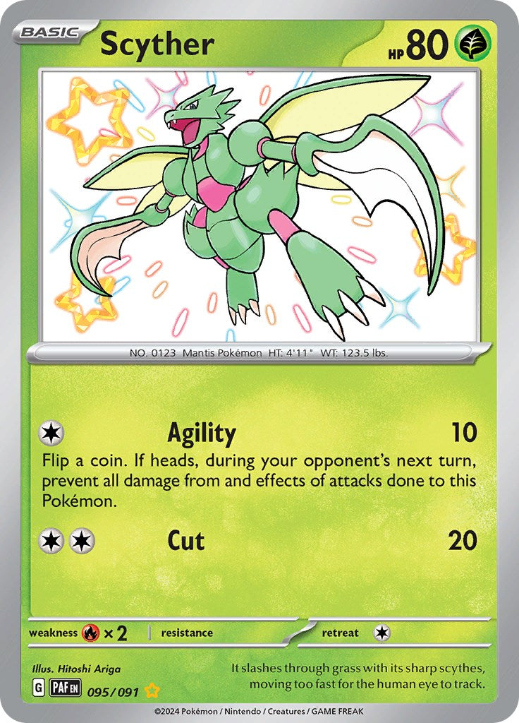 Scyther (095/091) [Scarlet & Violet: Paldean Fates] - Pokémon - Card Brawlers | Quebec | Canada |