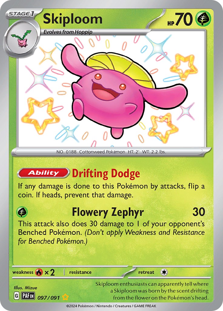 Skiploom (097/091) [Scarlet & Violet: Paldean Fates] - Pokémon - Card Brawlers | Quebec | Canada |
