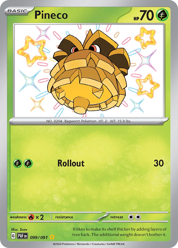 Pineco (099/091) [Scarlet & Violet: Paldean Fates] - Pokémon - Card Brawlers | Quebec | Canada |