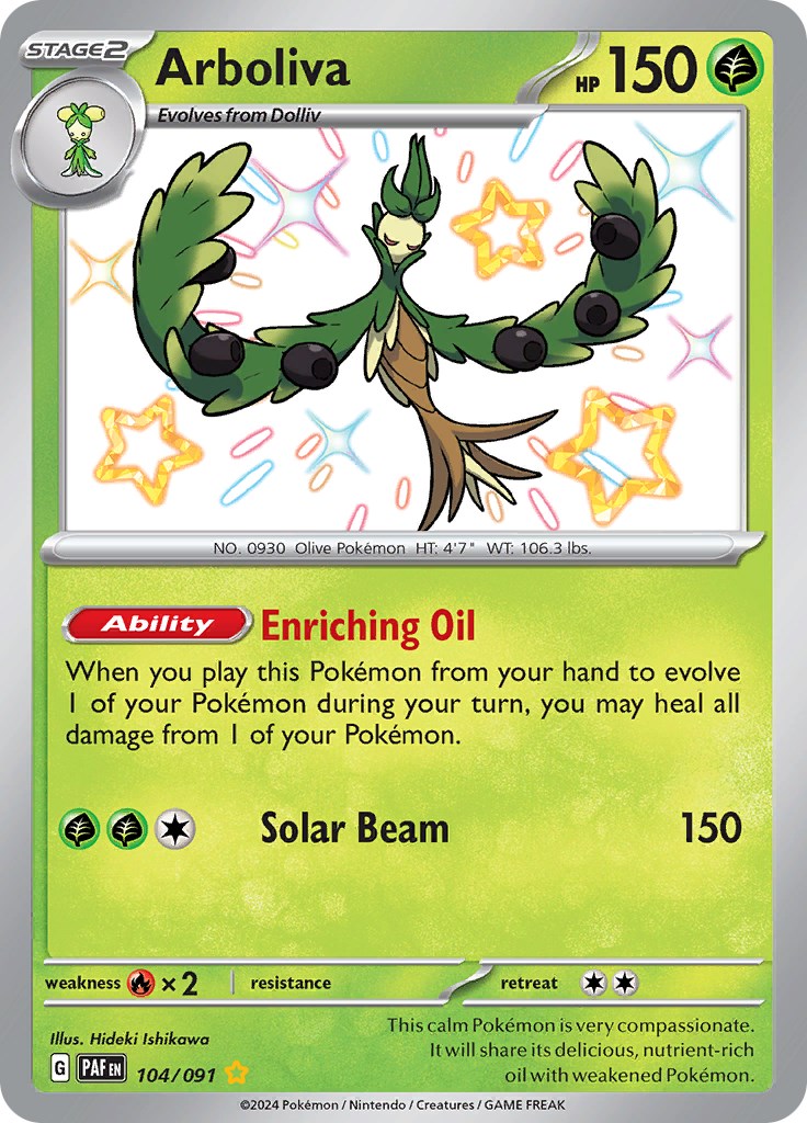 Arboliva (104/091) [Scarlet & Violet: Paldean Fates] - Pokémon - Card Brawlers | Quebec | Canada |