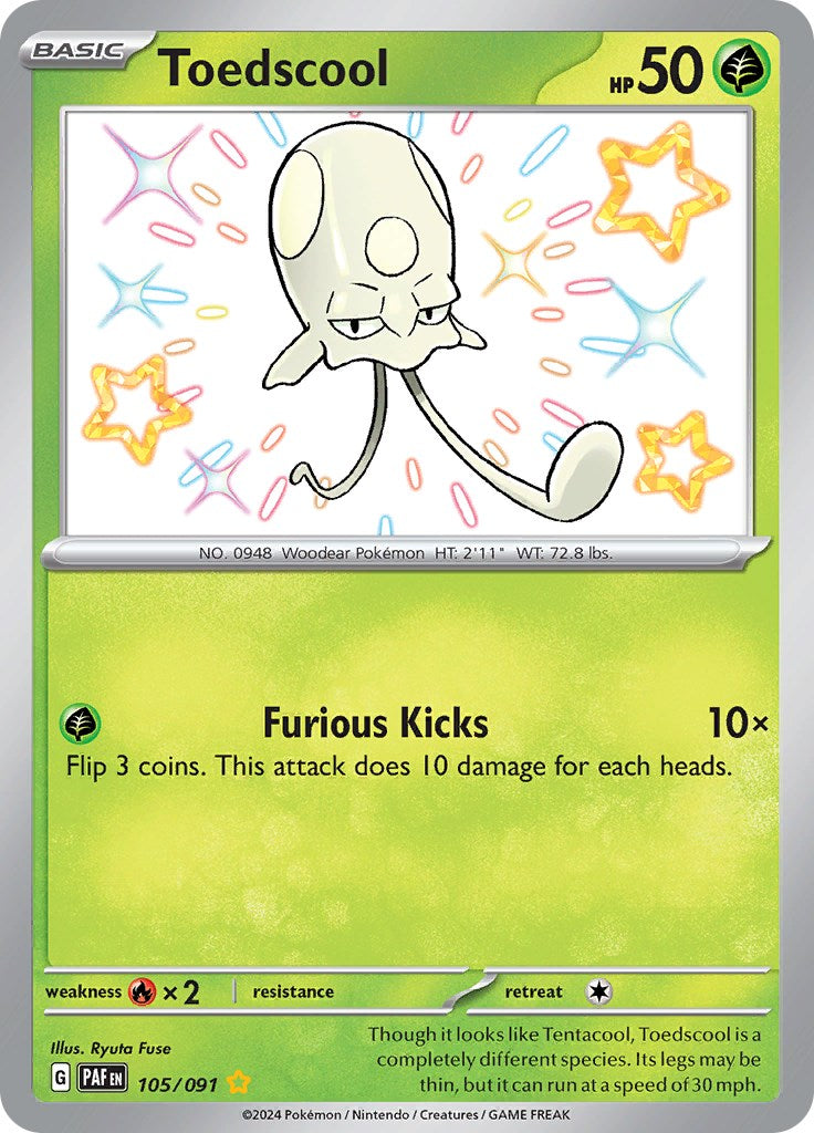 Toedscool (105/091) [Scarlet & Violet: Paldean Fates] - Pokémon - Card Brawlers | Quebec | Canada |