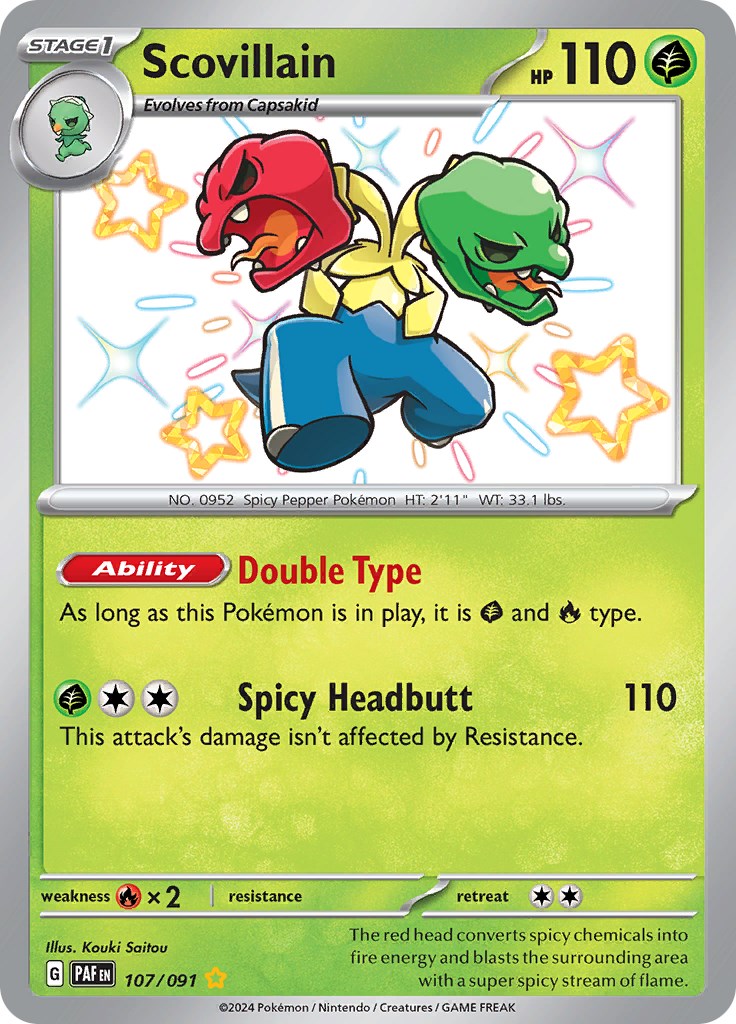 Scovillain (107/091) [Scarlet & Violet: Paldean Fates] - Pokémon - Card Brawlers | Quebec | Canada |