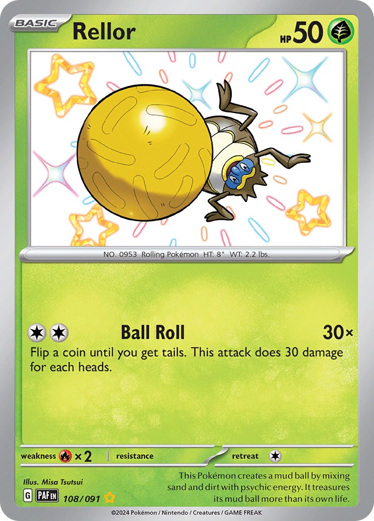 Rellor (108/091) [Scarlet & Violet: Paldean Fates] - Pokémon - Card Brawlers | Quebec | Canada |