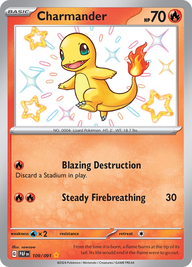 Charmander (109/091) [Scarlet & Violet: Paldean Fates] - Pokémon - Card Brawlers | Quebec | Canada |