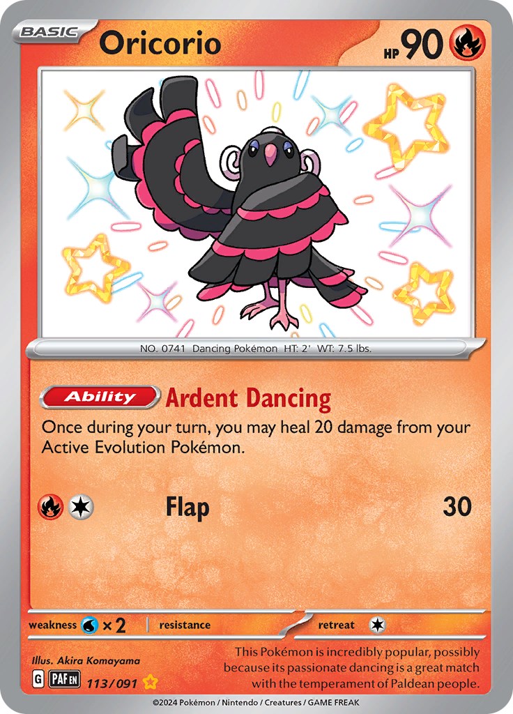 Oricorio (113/091) [Scarlet & Violet: Paldean Fates] - Pokémon - Card Brawlers | Quebec | Canada |