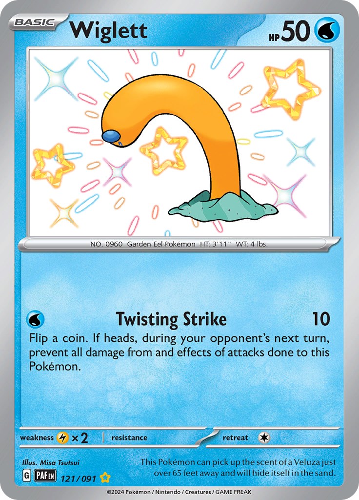 Wiglett (121/091) [Scarlet & Violet: Paldean Fates] - Pokémon - Card Brawlers | Quebec | Canada |