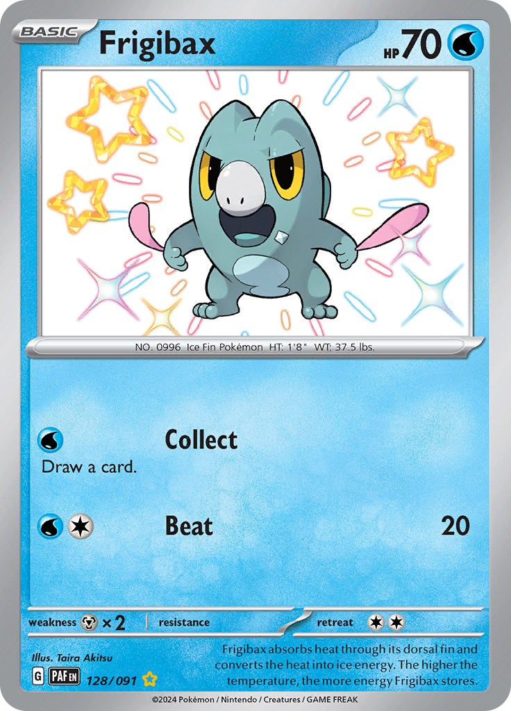Frigibax (128/091) [Scarlet & Violet: Paldean Fates] - Pokémon - Card Brawlers | Quebec | Canada |