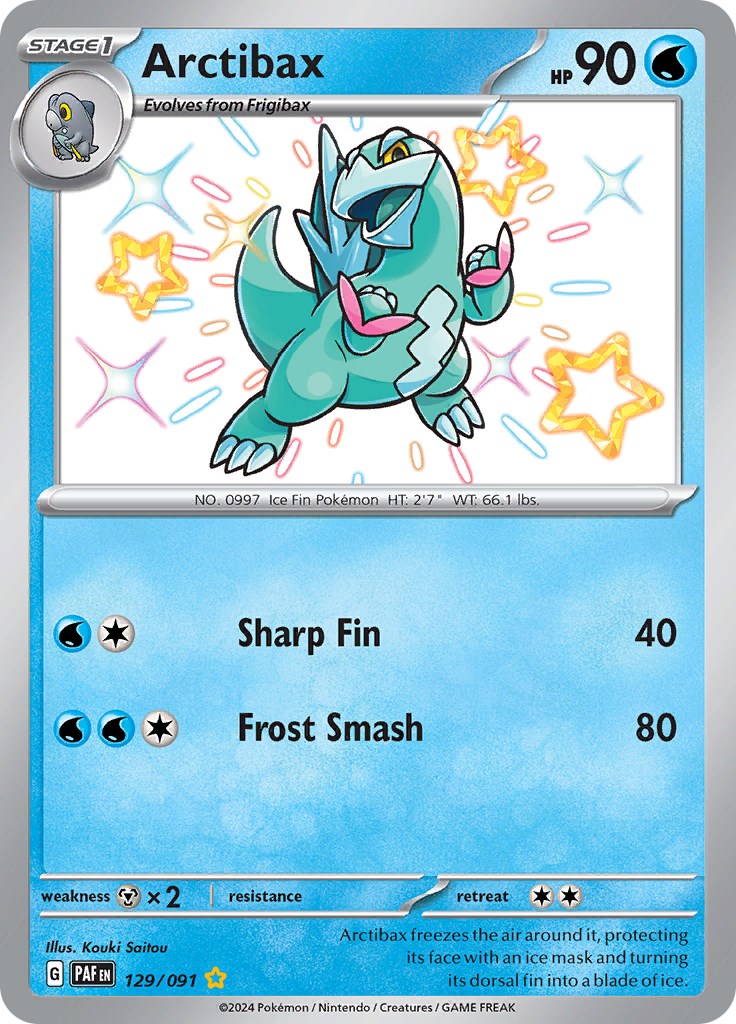 Arctibax (129/091) [Scarlet & Violet: Paldean Fates] - Pokémon - Card Brawlers | Quebec | Canada |