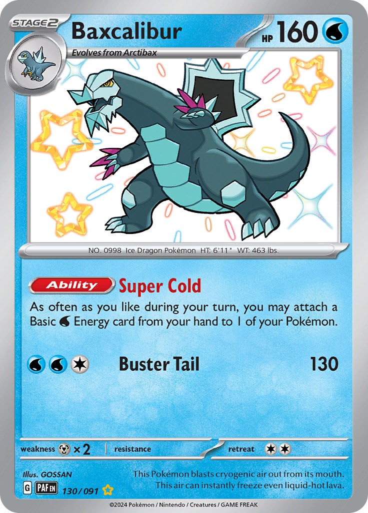 Baxcalibur (130/091) [Scarlet & Violet: Paldean Fates] - Pokémon - Card Brawlers | Quebec | Canada |