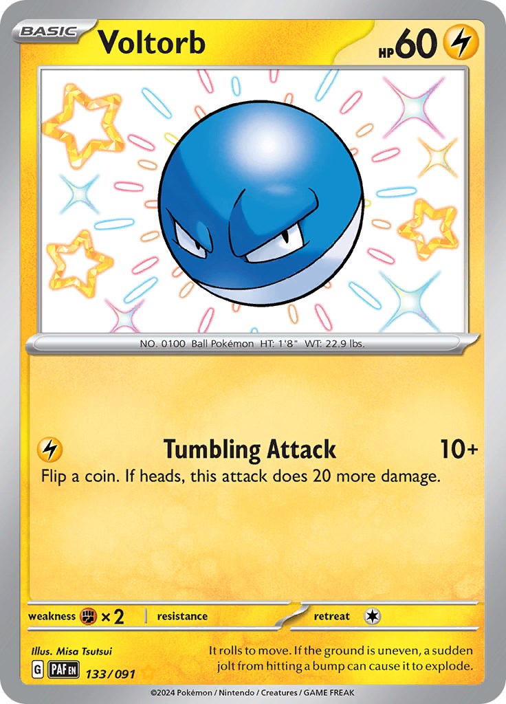 Voltorb (133/091) [Scarlet & Violet: Paldean Fates] - Pokémon - Card Brawlers | Quebec | Canada |