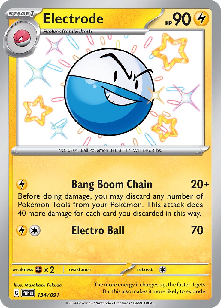 Electrode (134/091) [Scarlet & Violet: Paldean Fates] - Pokémon - Card Brawlers | Quebec | Canada |