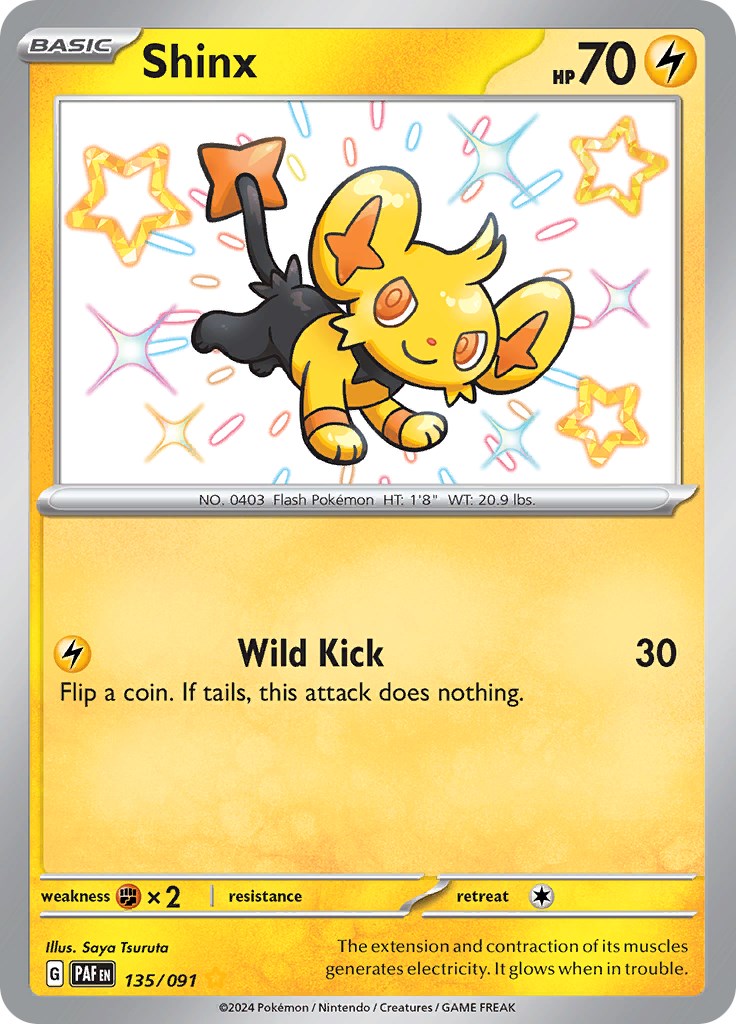 Shinx (135/091) [Scarlet & Violet: Paldean Fates] - Pokémon - Card Brawlers | Quebec | Canada |