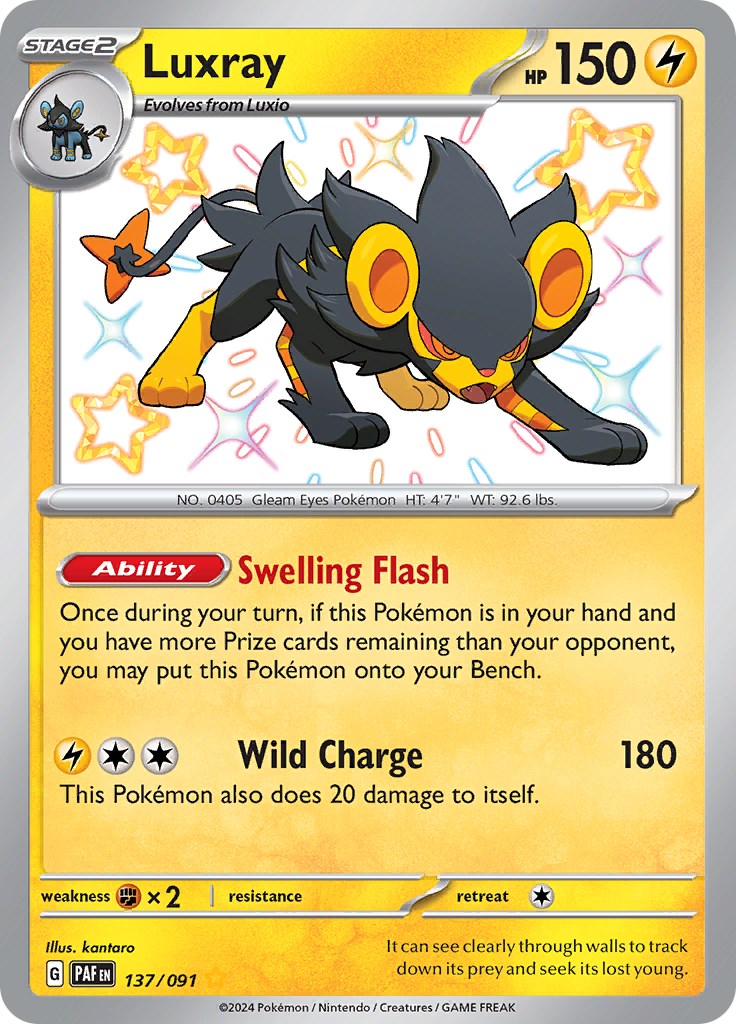 Luxray (137/091) [Scarlet & Violet: Paldean Fates] - Pokémon - Card Brawlers | Quebec | Canada |