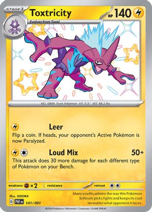 Toxtricity (141/091) [Scarlet & Violet: Paldean Fates] - Pokémon - Card Brawlers | Quebec | Canada |