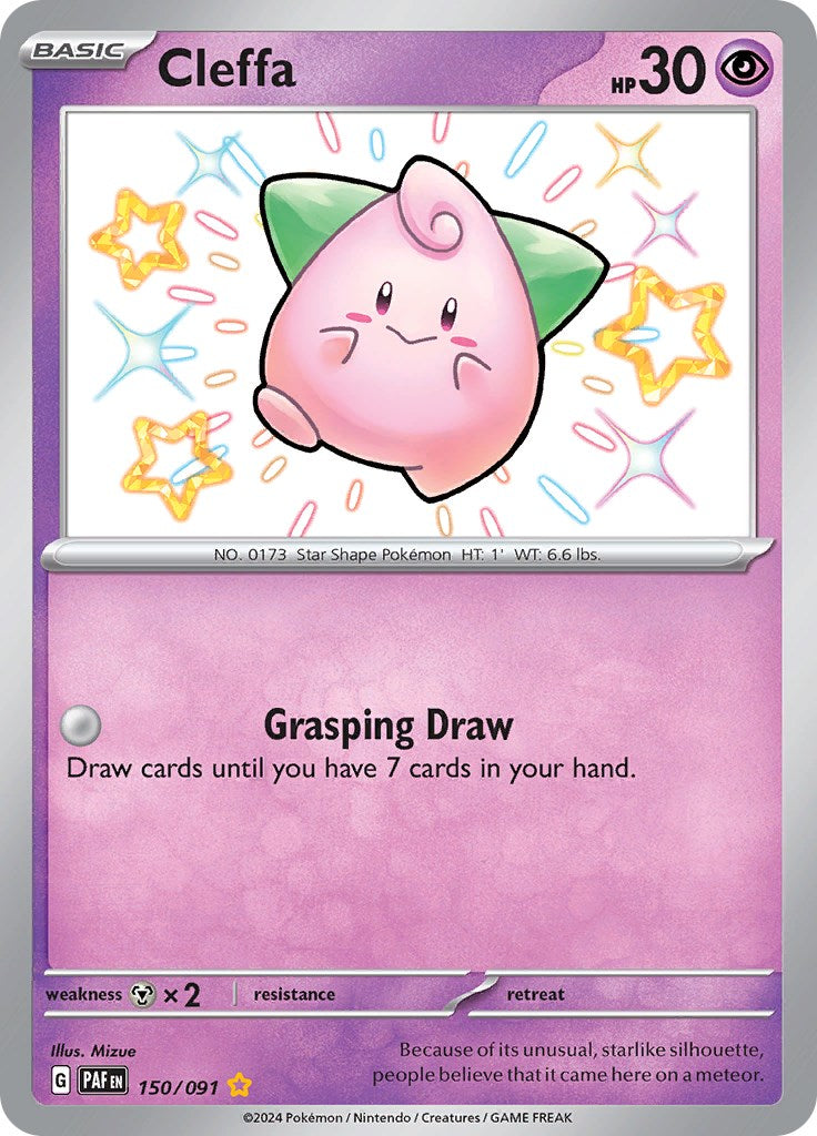 Cleffa (150/091) [Scarlet & Violet: Paldean Fates] - Pokémon - Card Brawlers | Quebec | Canada |