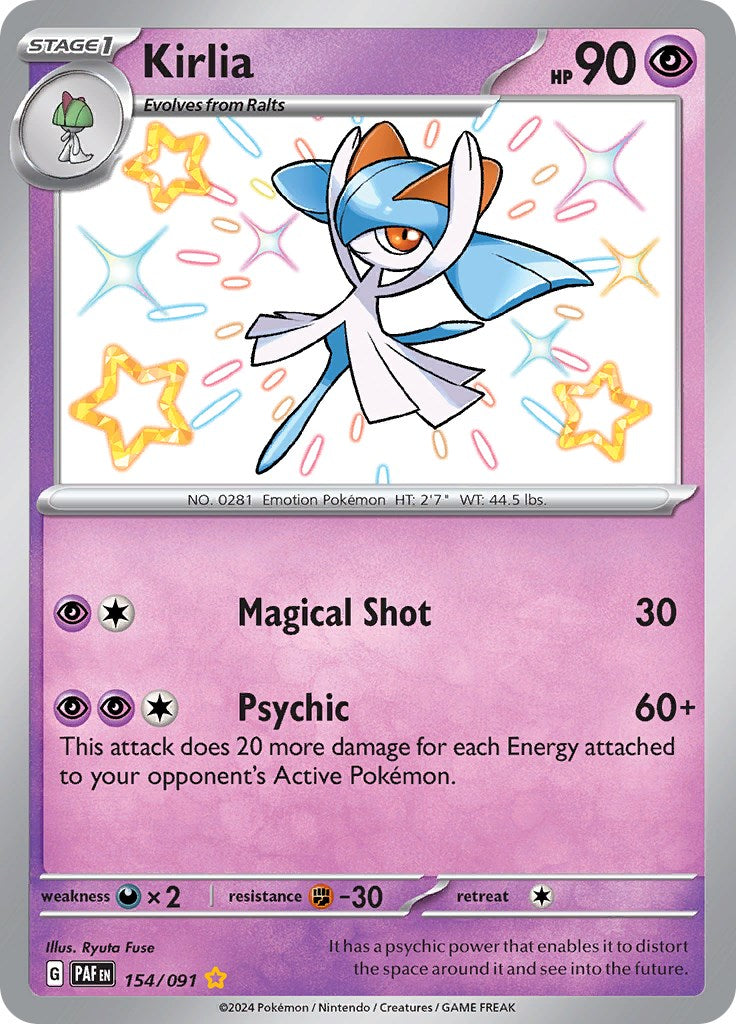 Kirlia (154/091) [Scarlet & Violet: Paldean Fates] - Pokémon - Card Brawlers | Quebec | Canada |