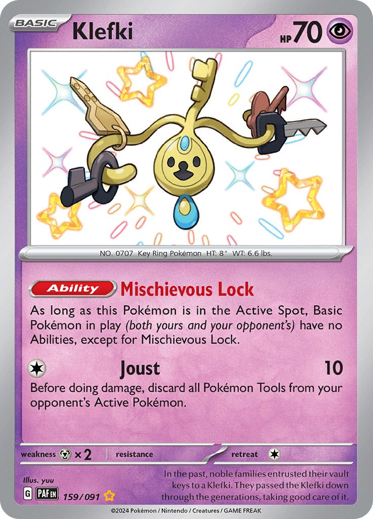 Klefki (159/091) [Scarlet & Violet: Paldean Fates] - Pokémon - Card Brawlers | Quebec | Canada |