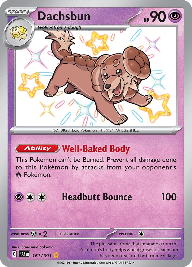 Dachsbun (161/091) [Scarlet & Violet: Paldean Fates] - Pokémon - Card Brawlers | Quebec | Canada |